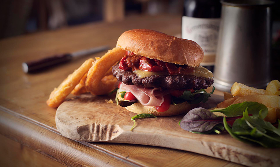 A great shot of our pub food menus